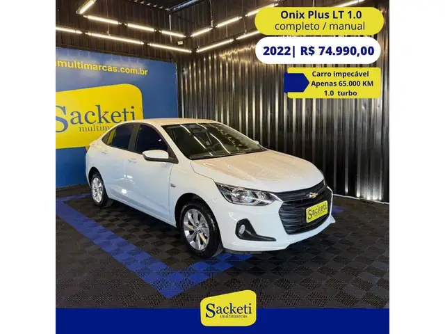 Carro Chevrolet Onix Plus 2022 1.0 LT Turbo (Flex)