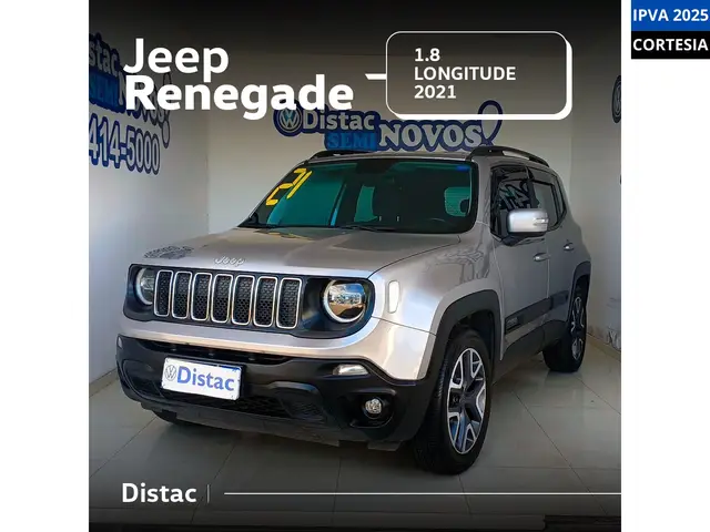 Carro Jeep Renegade 2021 Longitude 1.8 4x2 (Aut) (Flex)