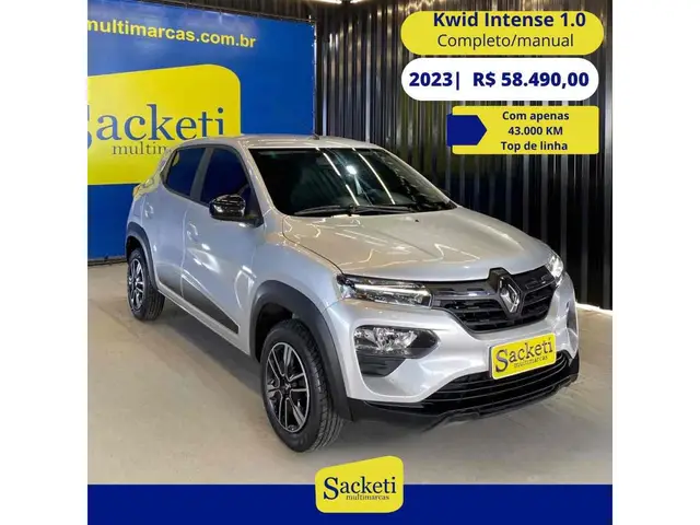 Carro Renault Kwid 2023 Intense 1.0 12v SCe (Flex)