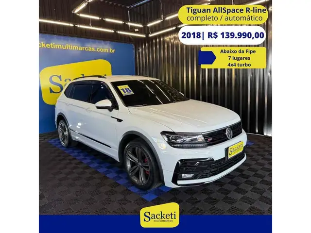 Carro Volkswagen Tiguan 2018 2.0 350 TSI Allspace R-Line 4WD