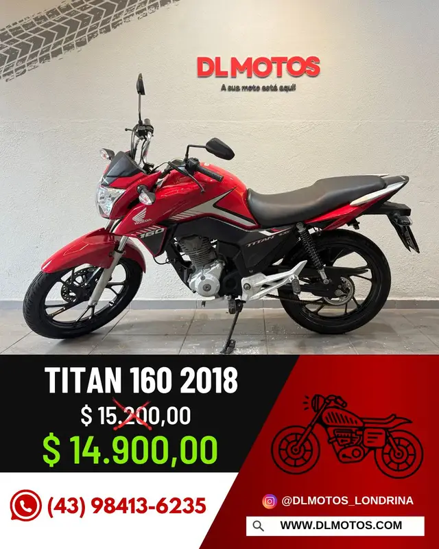 Moto Honda CG 160 2018 Titan