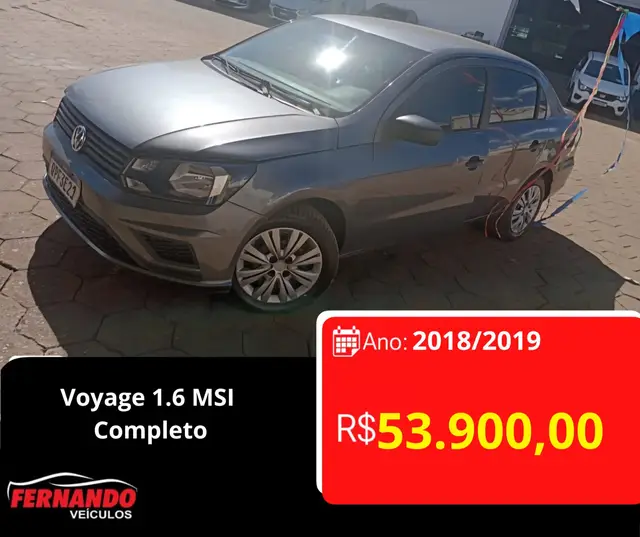 Carro Volkswagen Voyage 2019 1.6 MSI 8V (Flex)
