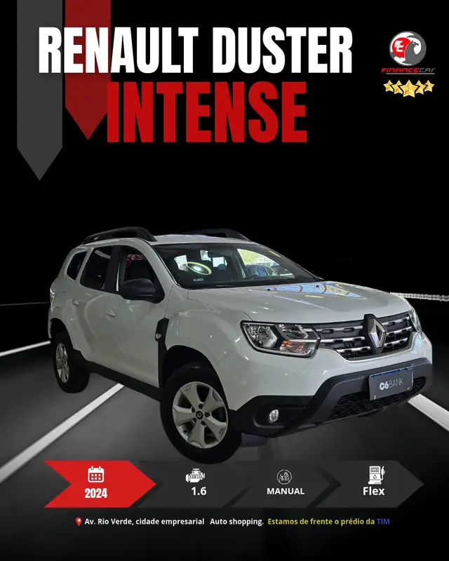 Carro Renault Duster 2024 Intense 1.6 16V (Flex) (Aut)