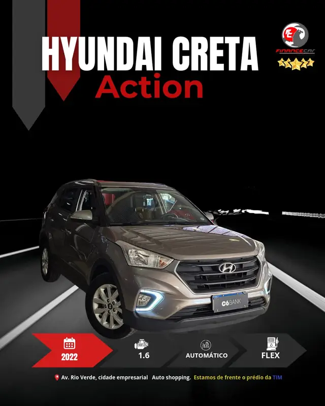 Carro Hyundai Creta 2022 Action 1.6