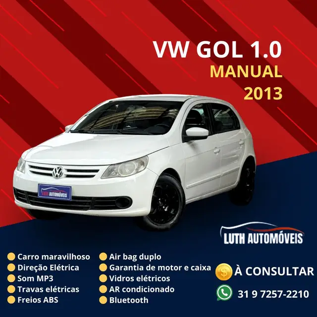 Carro Volkswagen Gol 2013 1.0 Mi Total Flex 8V 4p