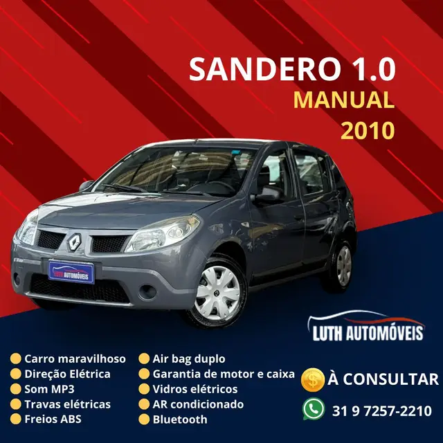 Carro Renault Sandero 2010 Expression 1.0 16V (flex)