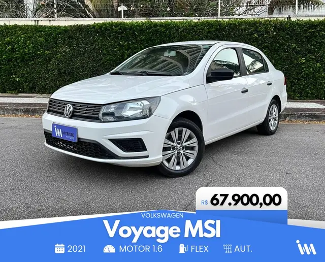 Carro Volkswagen Voyage 2021 1.6 MSI 8V (Flex)
