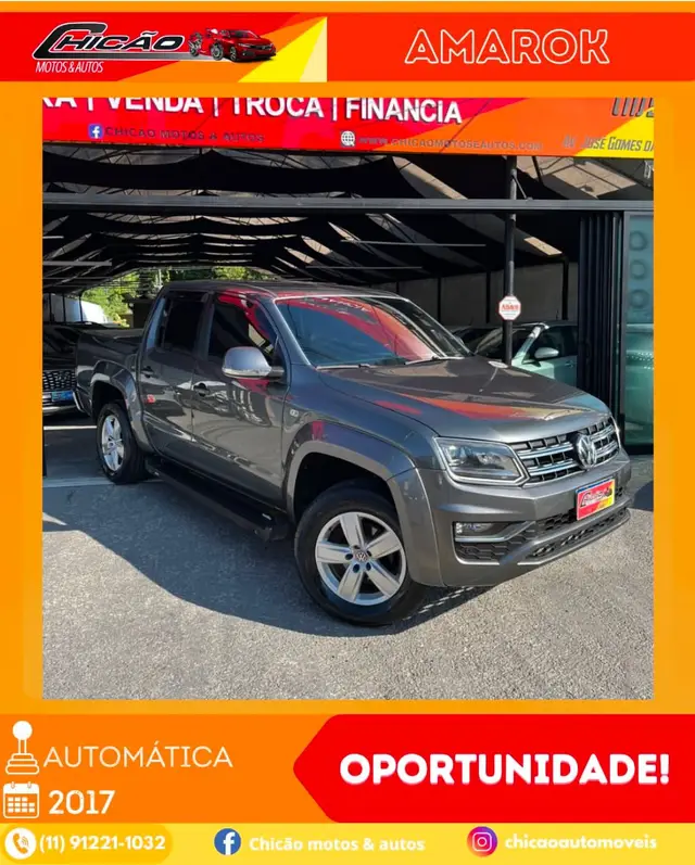 Carro Volkswagen Amarok 2017 2.0 CD 4x4 TDi Highline (Aut)