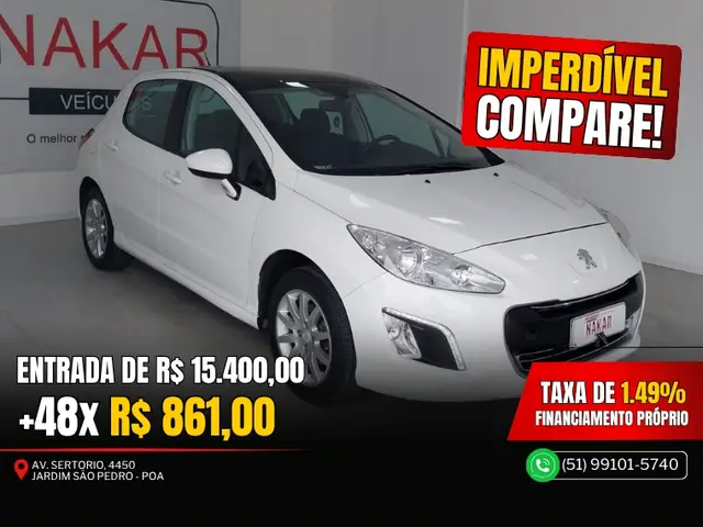 Carro Peugeot 308 2014 Active 1.6 16v (Flex)