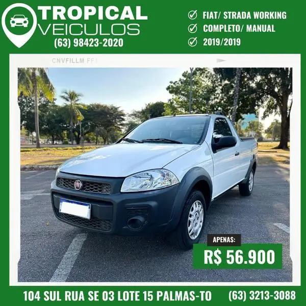 Carro Fiat Strada 2019 1.4 CD Freedom