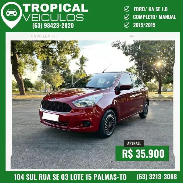 Carro Ford Ka 2015 SE 1.0 (Flex)