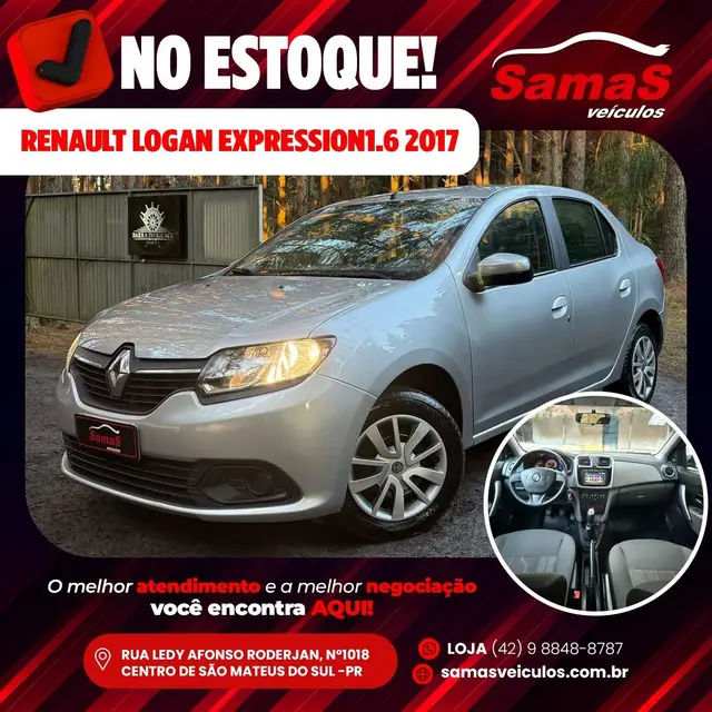 Carro Renault Logan 2017 Expression 1.6 16V SCe Easy-R (Flex)