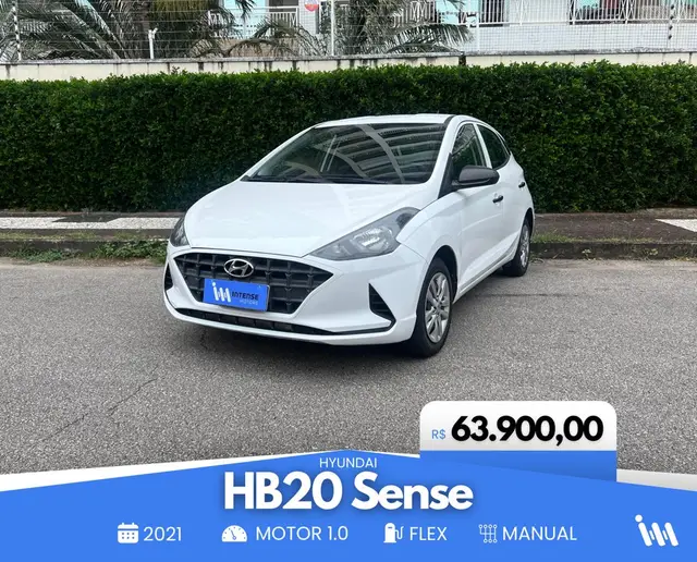 Carro Hyundai HB20 2021 Sense 1.0
