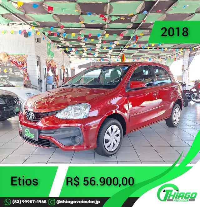 Carro Toyota Etios 2018 XS 1.5 (Flex)