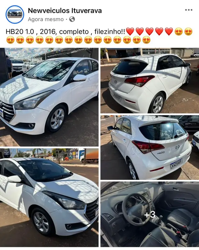 Carro Hyundai HB20 2016 1.0 Comfort (Flex)