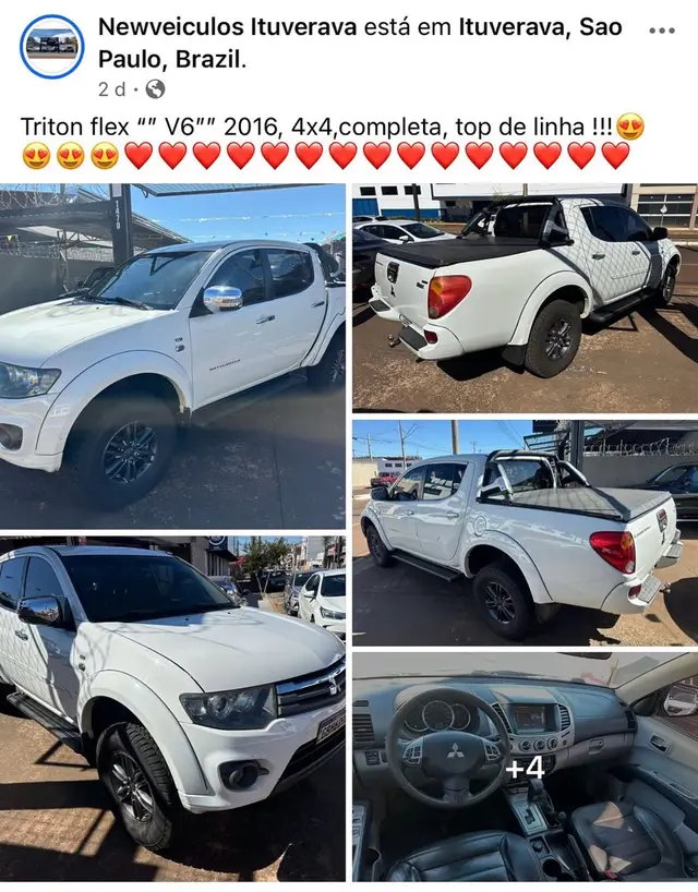 Carro Mitsubishi L200 Triton Sport 2016 3.5 V6 HPE Auto 4WD (Flex)