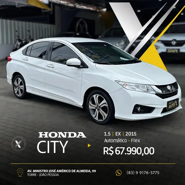 Carro Honda City 2015 EX 1.5 CVT (Flex)