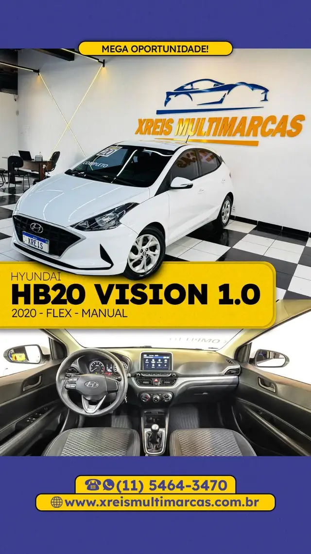 Carro Hyundai HB20 2020 1.0 Vision (Flex)