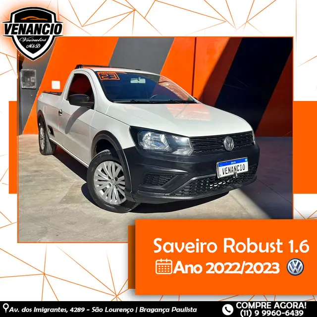 Carro Volkswagen Saveiro 2023 Robust 1.6 MSI CS (Flex)