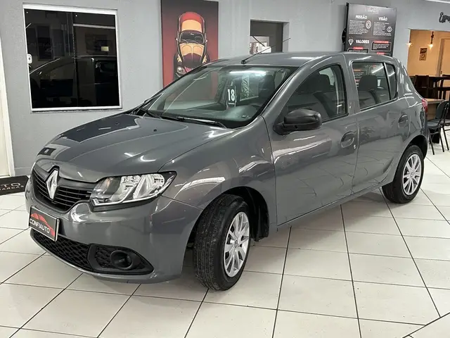 Carro Renault Sandero 2018 Authentique 1.0 12V SCe (Flex)