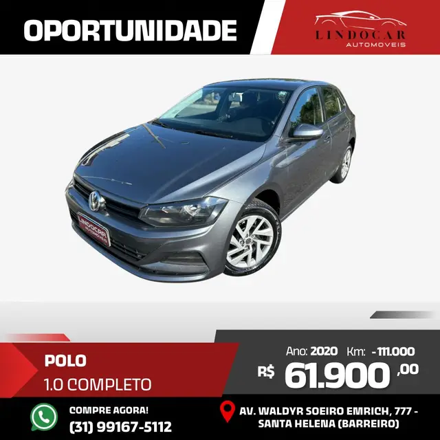 Carro Volkswagen Polo 2020 1.0 (Flex)