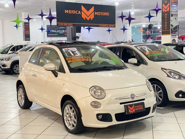 Carro Fiat 500 2013 Cult Dualogic 1.4 8V