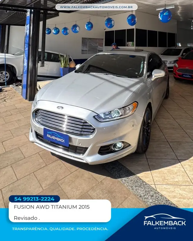 Carro Ford Fusion 2015 2.0 EcoBoost Titanium AWD (Aut)
