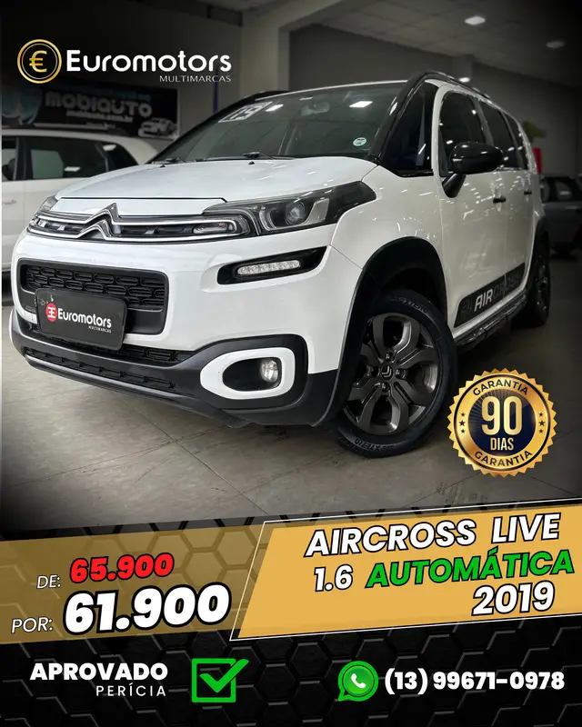Carro Citroën Aircross 2019 1.6 16V Live (Flex) (Aut)