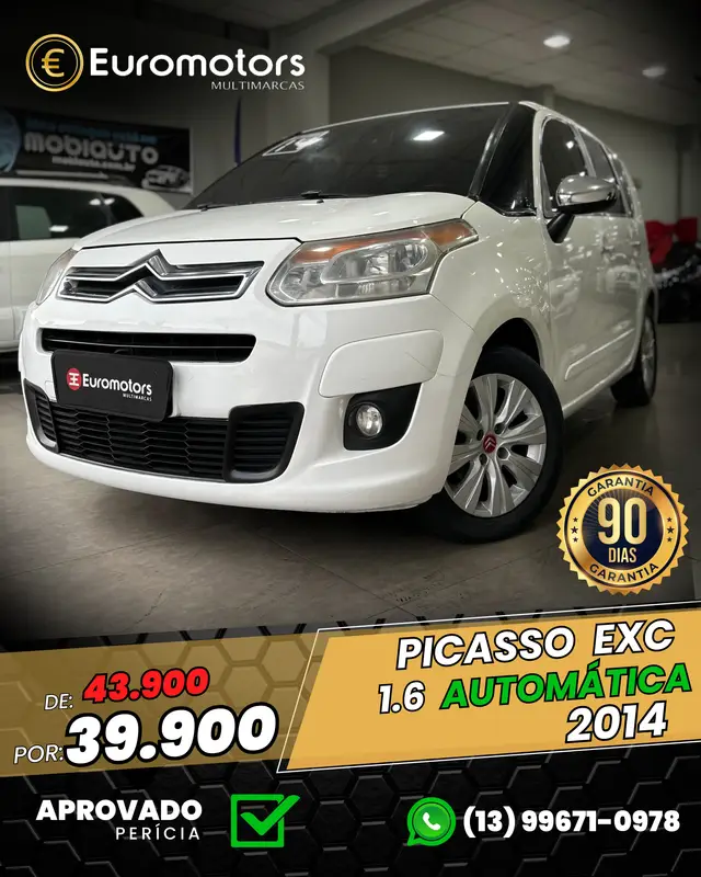 Carro Citroën C3 Picasso 2014 Exclusive BVA 1.6 VTI (Flex) (Aut)