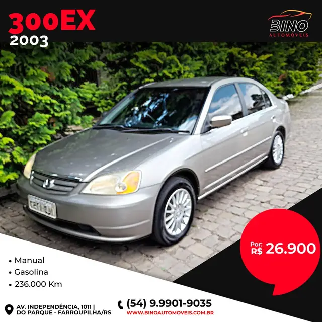 Carro Honda Civic 2003 Sedan LX 1.7 16V (Aut)