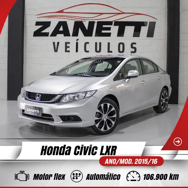 Carro Honda Civic 2016 LXR 2.0 i-VTEC (Aut) (Flex)