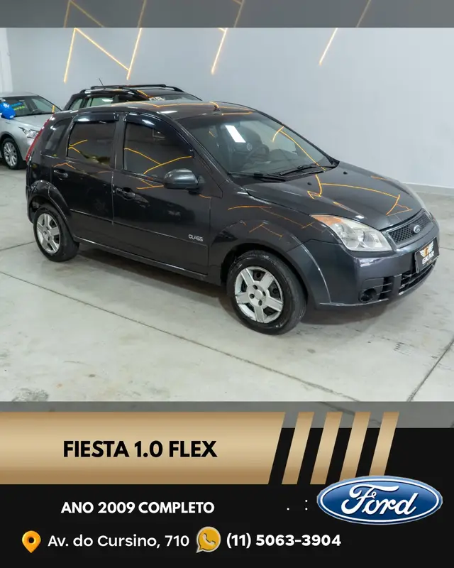 Carro Ford Fiesta Hatch 2009 Fly 1.0 (Flex)