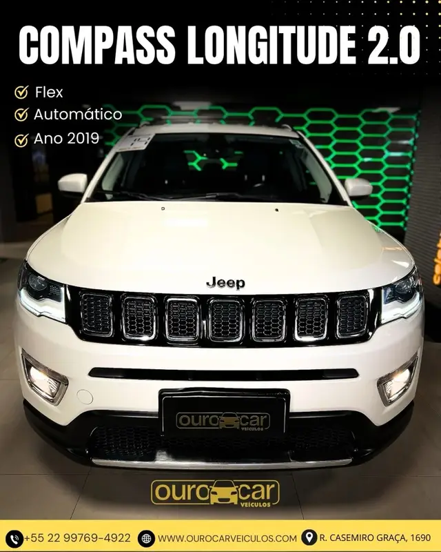 Carro Jeep Compass 2019 2.0 Longitude 4x2 (Aut) (Flex)