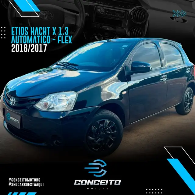 Carro Toyota Etios 2017 X 1.3 (Aut) (Flex)