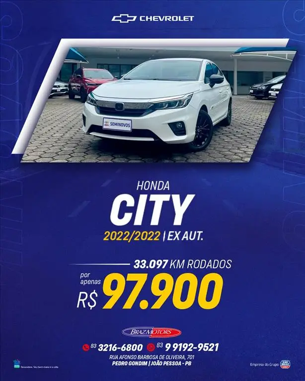 Carro Honda City 2022 EX 1.5 (Aut)