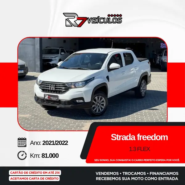 Carro Fiat Strada 2022 Freedom 1.3 CD (Flex)