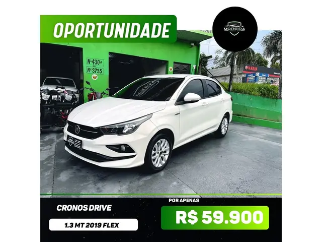 Carro Fiat Cronos 2019 1.3 Drive Firefly (Flex)