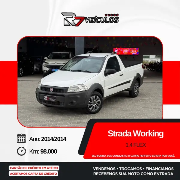 Carro Fiat Strada 2014 Working 1.4 (Flex)