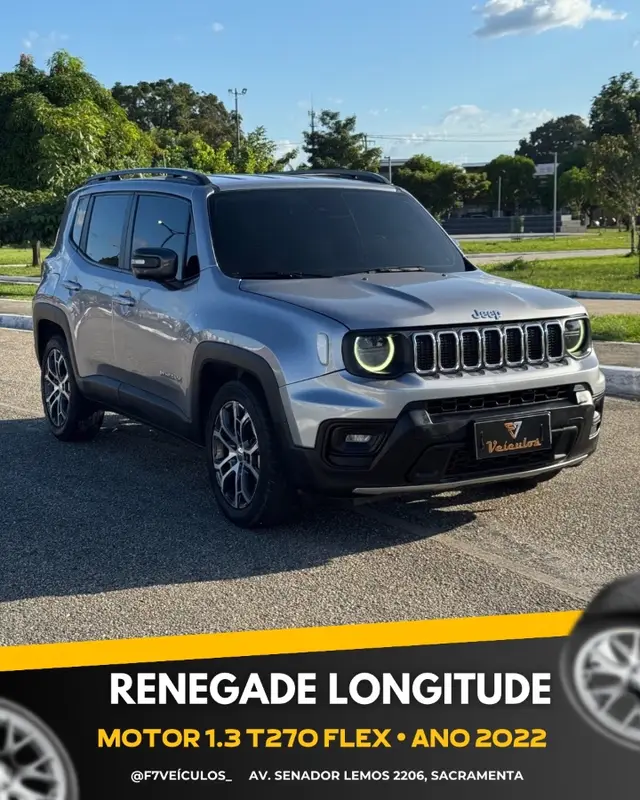 Carro Jeep Renegade 2022 Longitude 1.3 Turbo 4x2