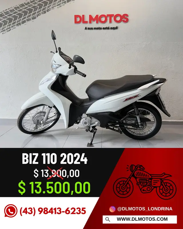 Moto Honda Biz 110i 2024 110i