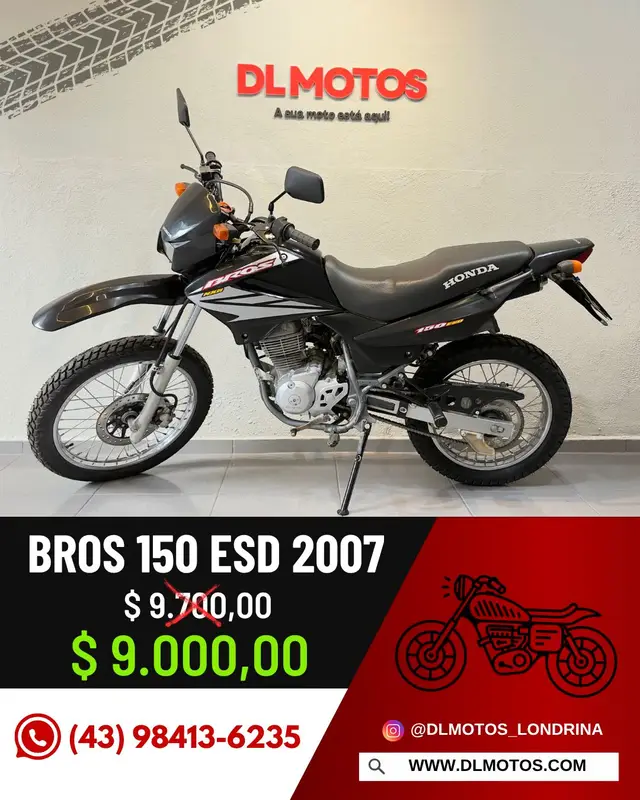 Moto Honda NXR 150 2007 Bros ESD