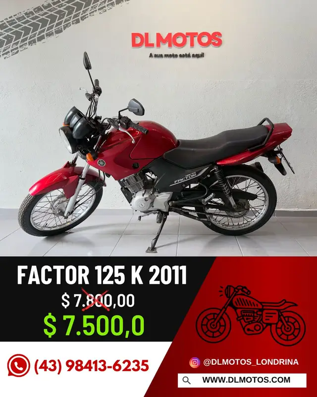 Moto Yamaha YBR 125 Factor 2011 Ybr 125 Factor K