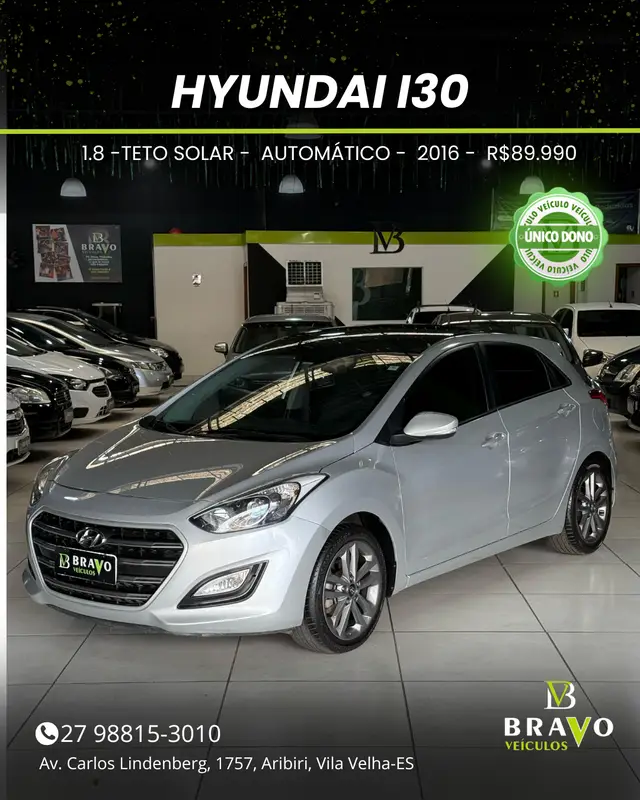 Carro Hyundai i30 2016 I30 1.8 16V MPI (Básico+Teto)