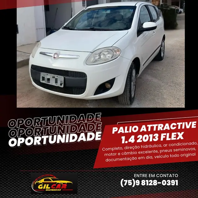 Carro Fiat Palio 2013 Attractive 1.4 8V (Flex)