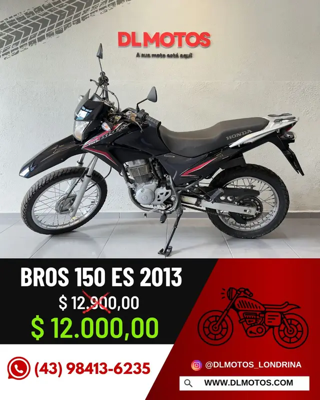 Moto Honda NXR 150 2013 Bros ES