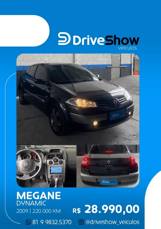 Carro Renault Megane Sedan 2009 Mégane Sedan Dynamique 1.6 16V (flex)