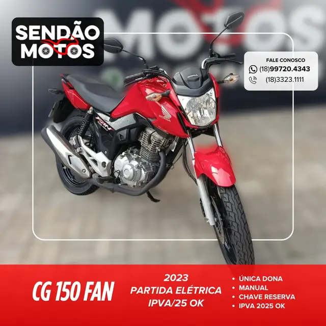Moto Honda CG 160 2023 Fan