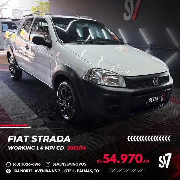 Carro Fiat Strada 2014 Working 1.4 (Flex) (Cabine Dupla)