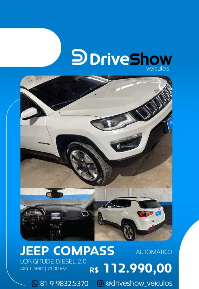 Carro Jeep Compass 2020 2.0 TDI Longitude 4WD (Aut)