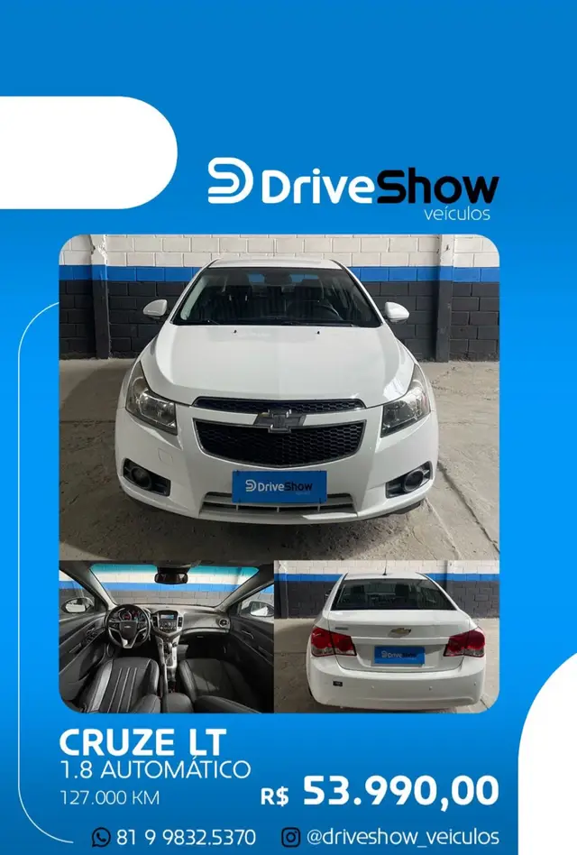 Carro Chevrolet Cruze 2014 LT 1.8 16V Ecotec (Aut)(Flex)